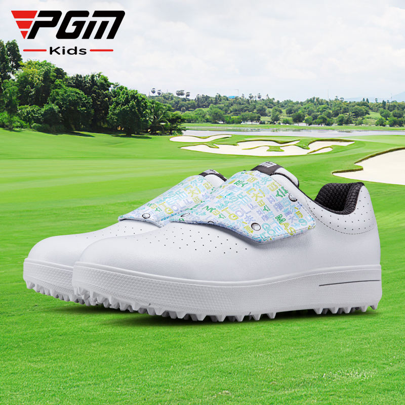 PGM XZ250 kids golf non slip shoes korean style waterproof formal golf shoes