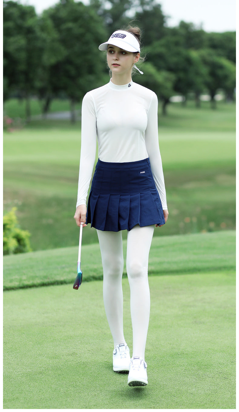 PGM YF443 ladies golf t shirt quick dry golf polo shirts custom logo white golf shirt