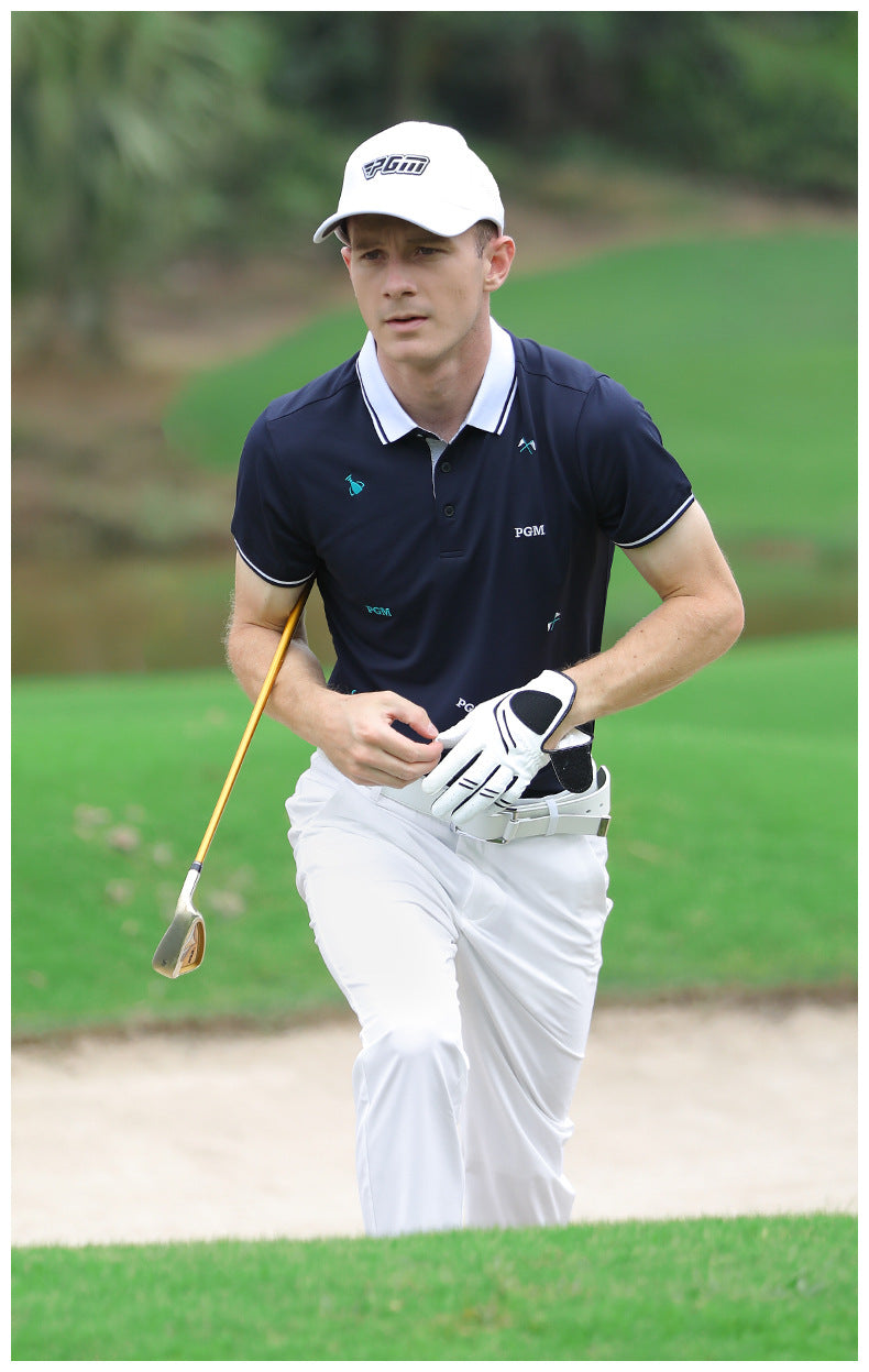 PGM YF414 mens long sleeve golf polo shirt high quality soft golf polo