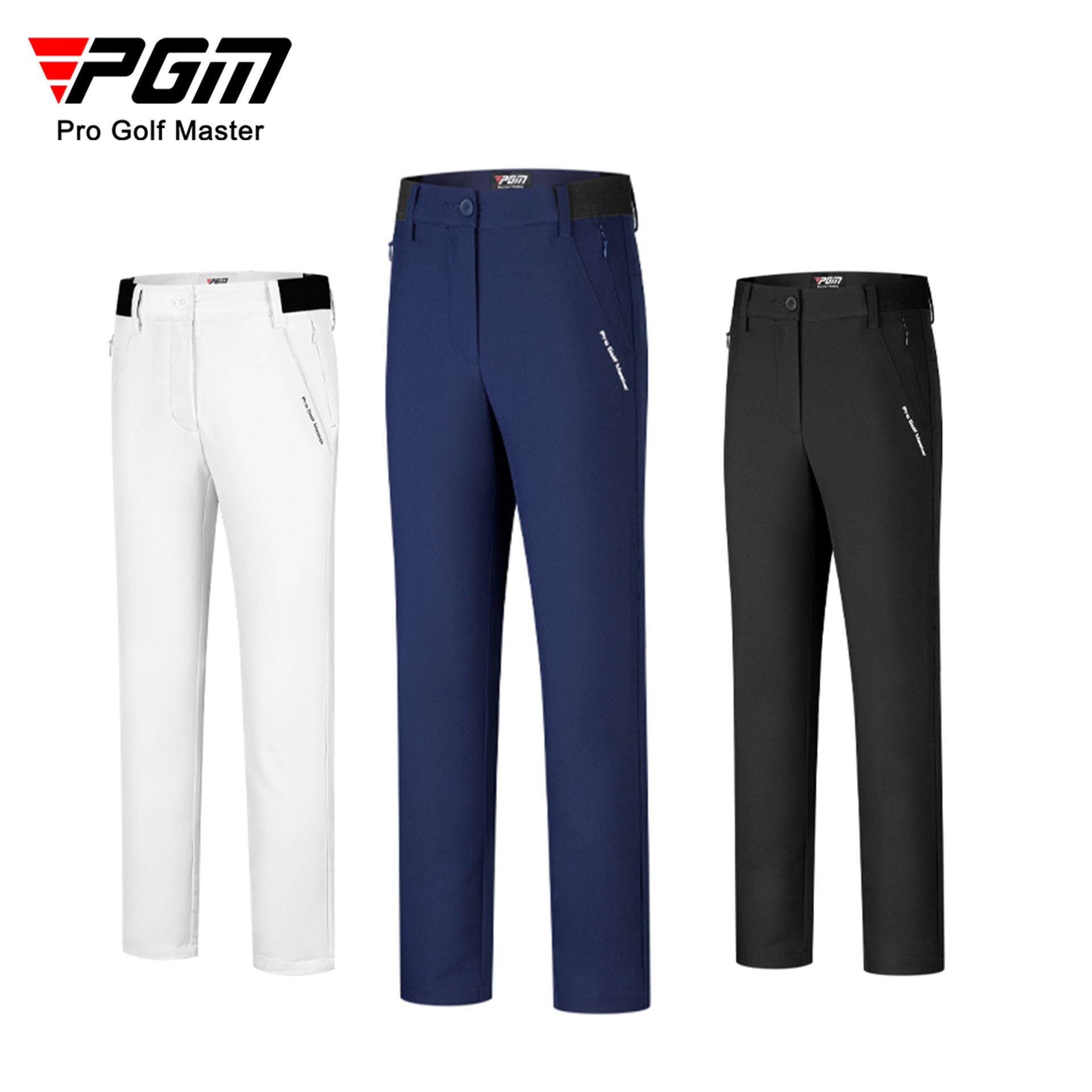 PGM KUZ141 oem athletic golf pants kids polyester spandex long junior golf pants