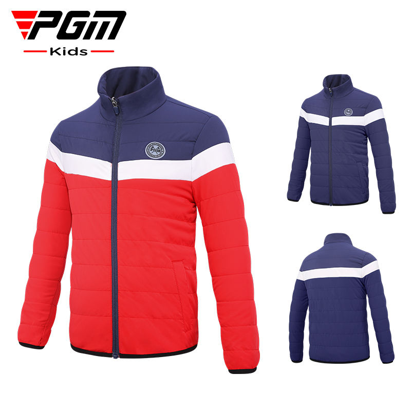 PGM YF507 kids golf padding jacket softshell heated golf jacket with logo