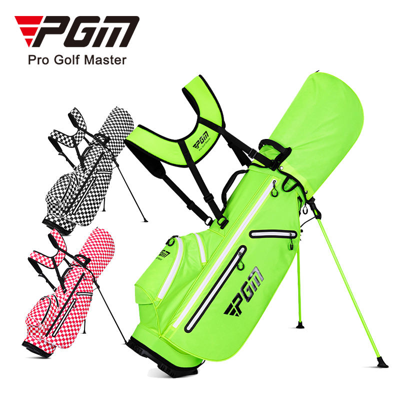 PGM QB116 golf carry stand bag waterproof personalized Korea style plaid golf bag