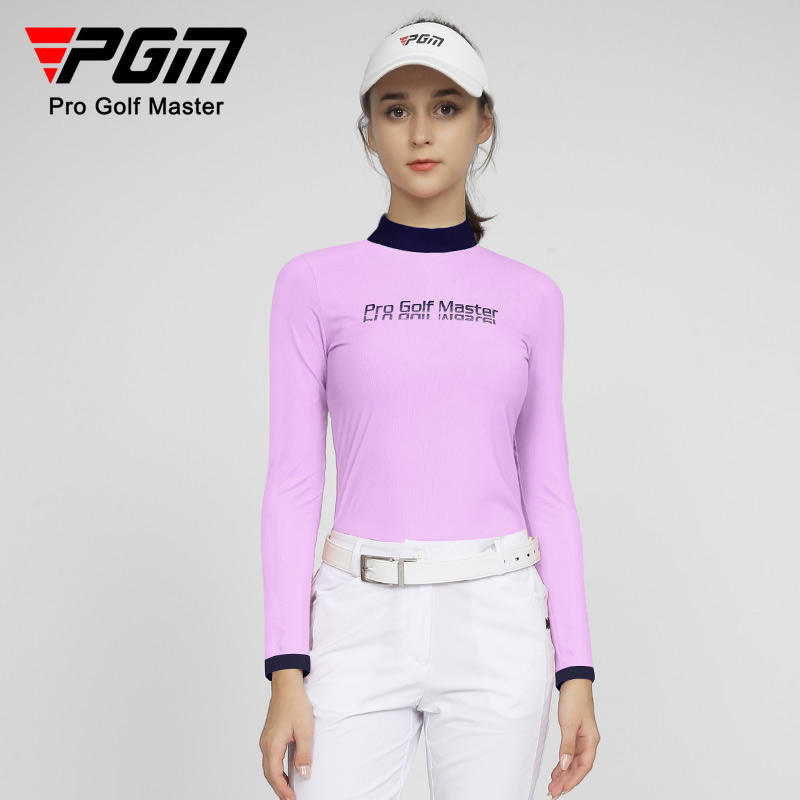 PGM YF533 youth golf long-sleeved women shirts long sleeve polyester spandex golf shirt