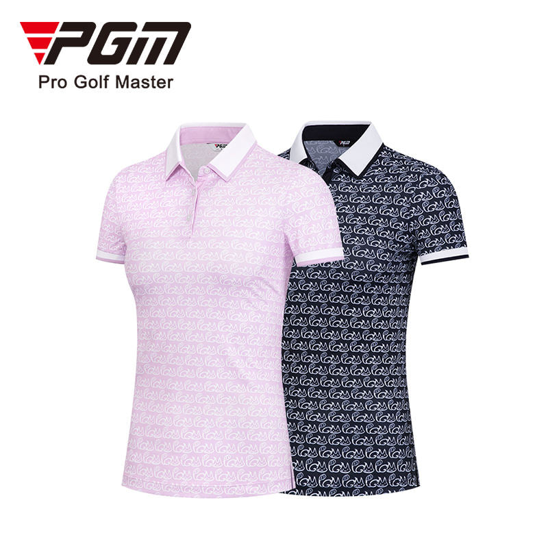 PGM YF469 golf polo stretchy high quality causal golf polo shirts for ladies