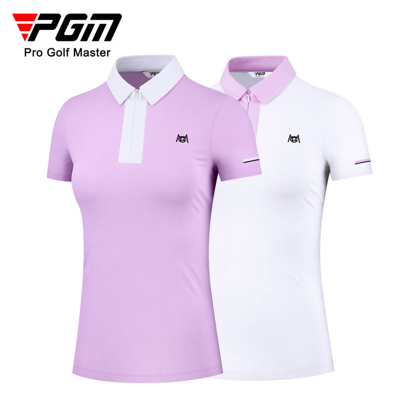 PGM YF511 custom golf tshirts polo shirt polyester spandex golf polo for women