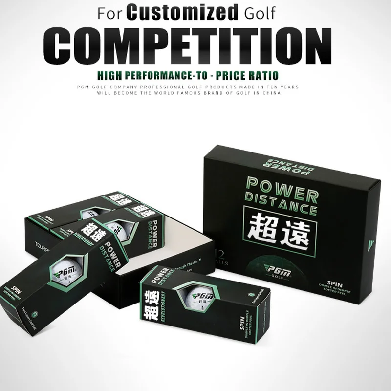 PGM Power Distance 3pcs golf balls in a sleeve - Image 2