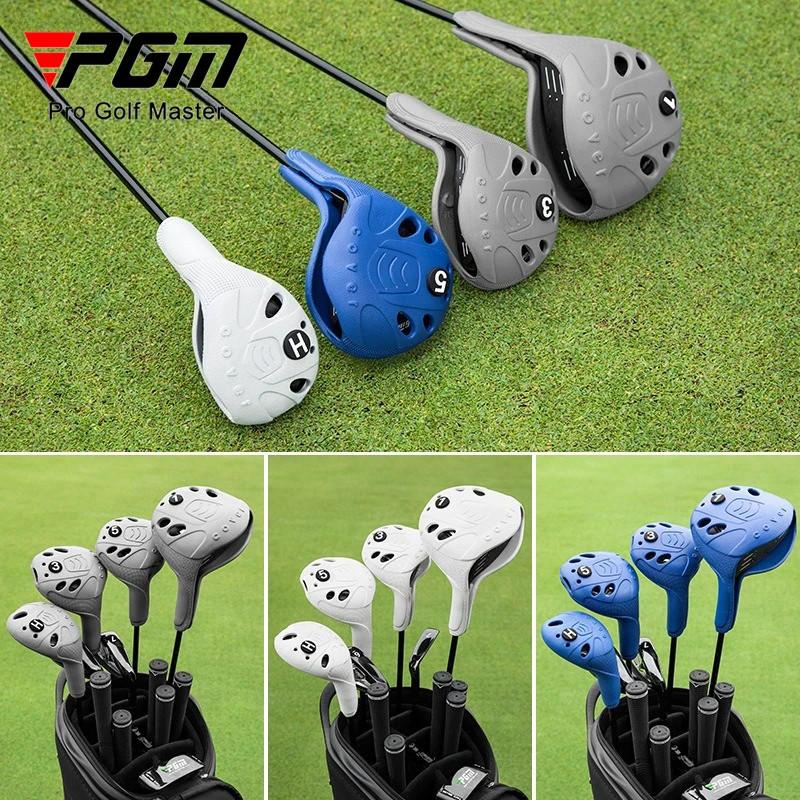 PGM Golf Club Head Covers Golf Clubs Head Cover Thickened Anti-collision Irons Universal Transparent Top Covers Window complete set of 12