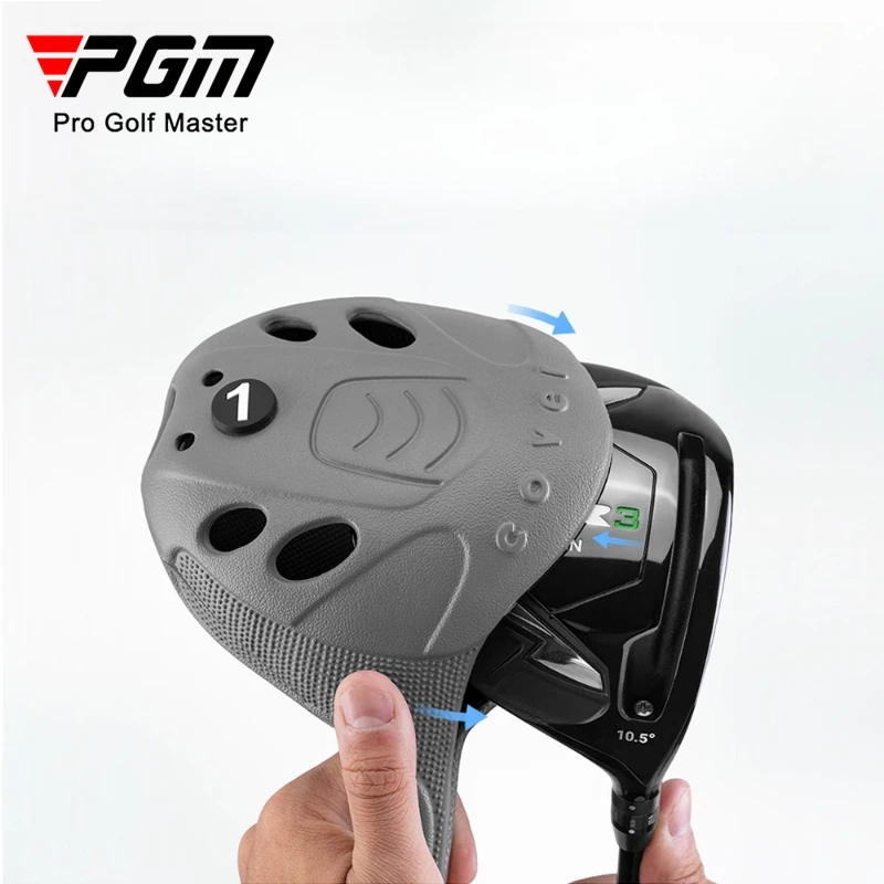 PGM Golf Club Head Covers Golf Clubs Head Cover Thickened Anti-collision Irons Universal Transparent Top Covers Window complete set of 12 - Image 4