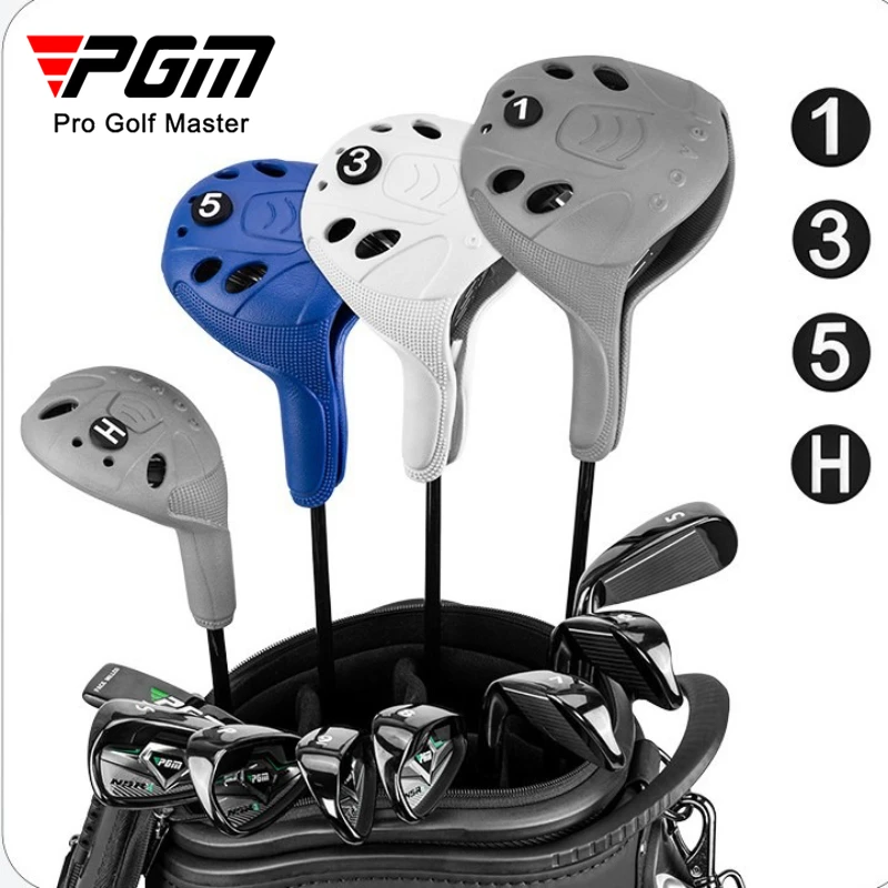 PGM Golf Club Head Covers Golf Clubs Head Cover Thickened Anti-collision Irons Universal Transparent Top Covers Window complete set of 12 - Image 2
