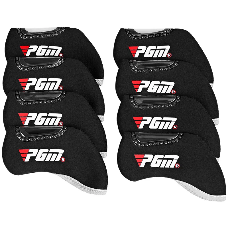 PGM Golf Club Head Covers Golf Clubs Head Cover Thickened Anti-collision Irons Universal Transparent Top Covers Window complete set of 12 - Image 5